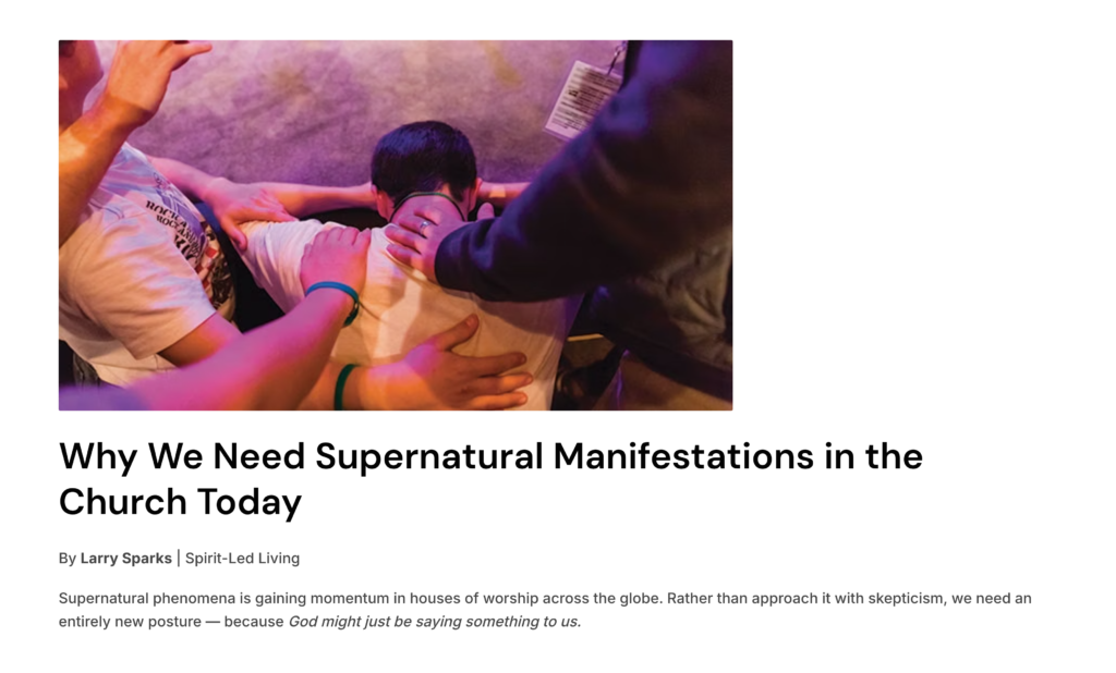 1_WhyWeNeedSupernaturalManifestationsintheChurchToday
